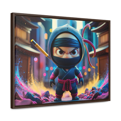 Tiny Ninja, Big Attitude - Gallery Canvas Wraps, Horizontal Frame