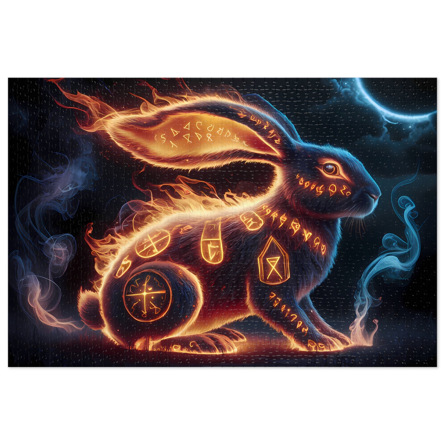 Runes of the Fire Hare - Jigsaw Puzzle (30, 110, 252, 500,1000-Piece)