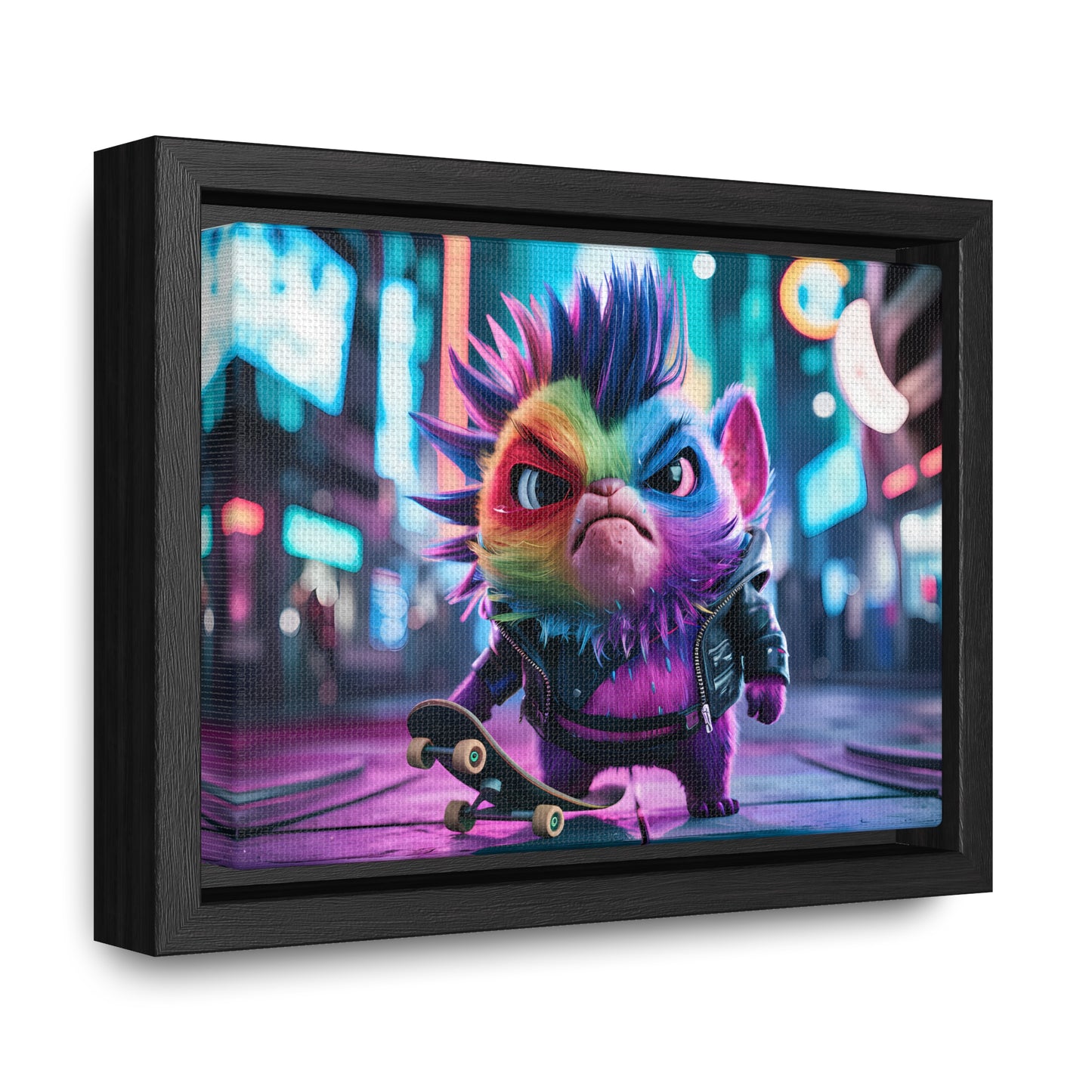 Skateboarding Punk - Gallery Canvas Wraps, Horizontal Frame