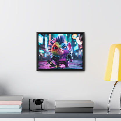 Skateboarding Punk - Gallery Canvas Wraps, Horizontal Frame