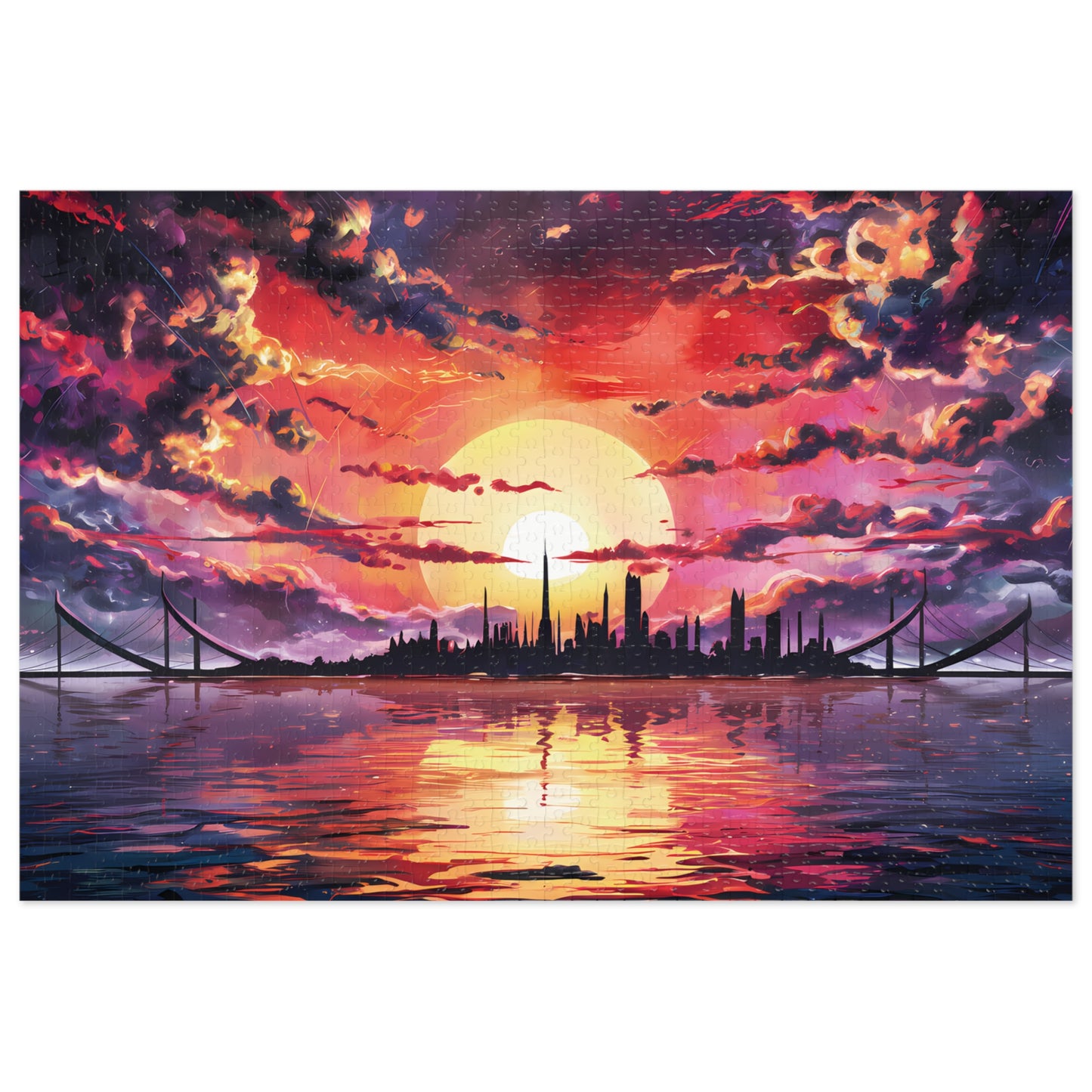 Anime Island City - Jigsaw Puzzle (30, 110, 252, 500,1000-Piece)