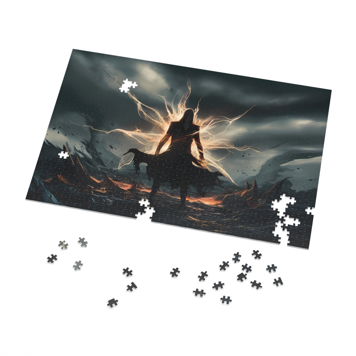 Magical Fire Warrior - Jigsaw Puzzle (30, 110, 252, 500,1000-Piece)