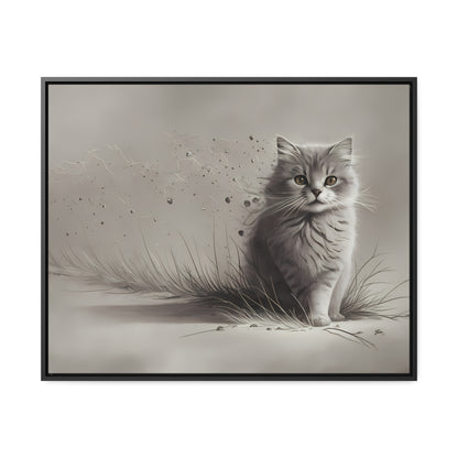 Whiskers in the Wind - Gallery Canvas Wraps, Horizontal Frame