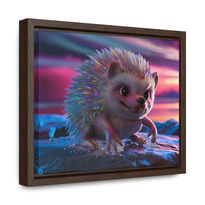 Prismatic Hedgehog at Dusk - Gallery Canvas Wraps, Horizontal Frame