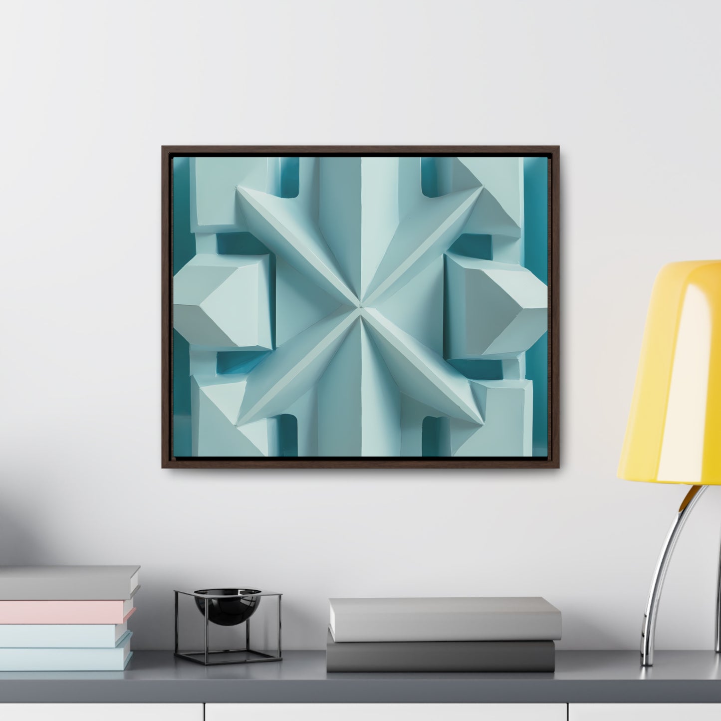 Fractal Symmetry in Ice - Gallery Canvas Wraps, Horizontal Frame