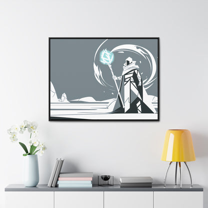 Mage of the Frozen Wastes - Gallery Canvas Wraps, Horizontal Frame