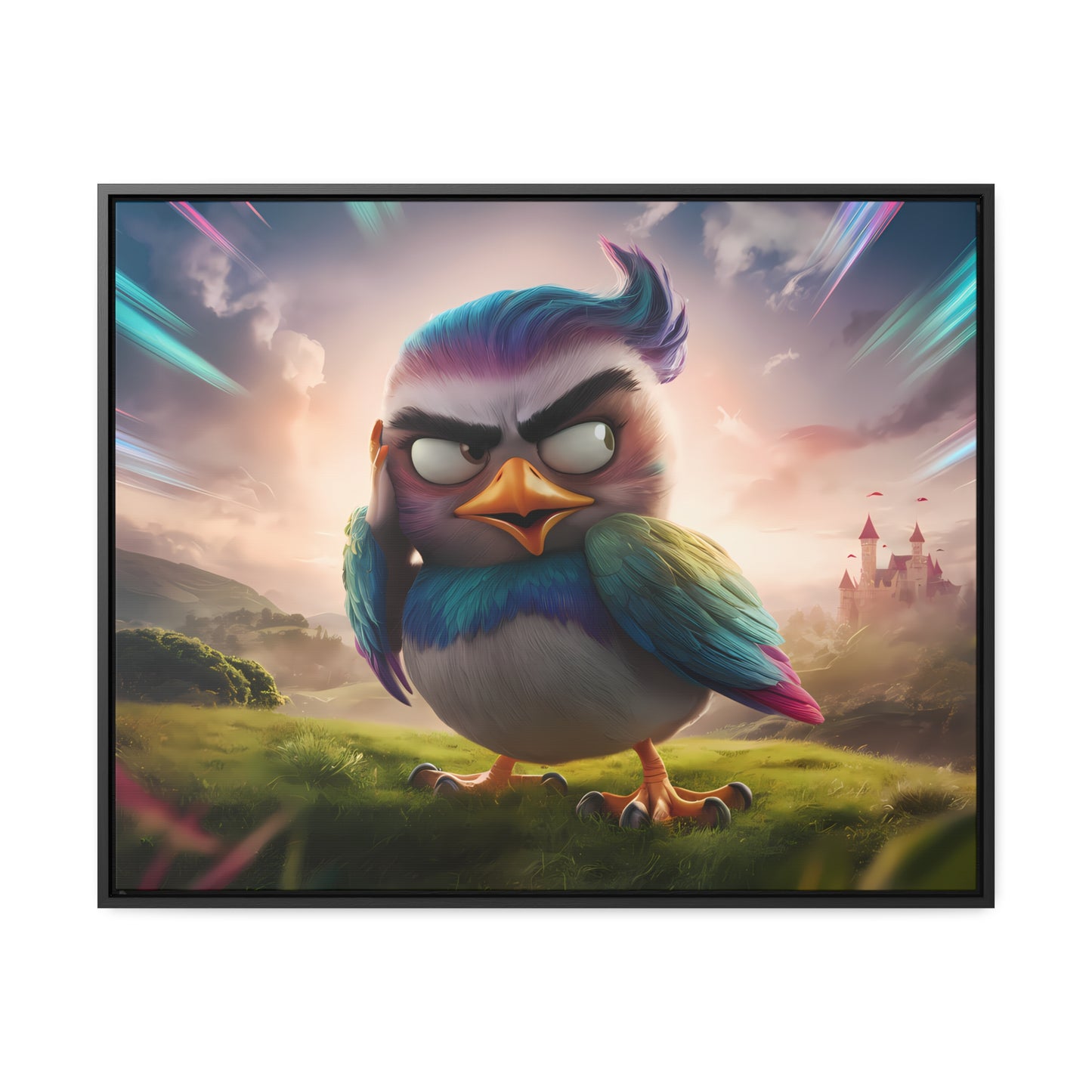 Feathered Fury: The Guardian of the Sky - Gallery Canvas Wraps, Horizontal Frame