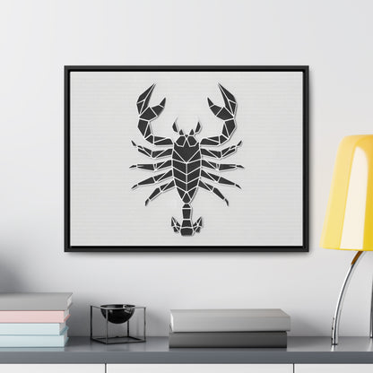 Geometric Scorpion Icon - Gallery Canvas Wraps, Horizontal Frame