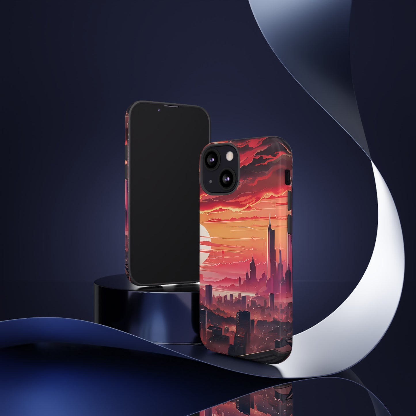 Anime City at Dawn - Smartphone Tough Cases