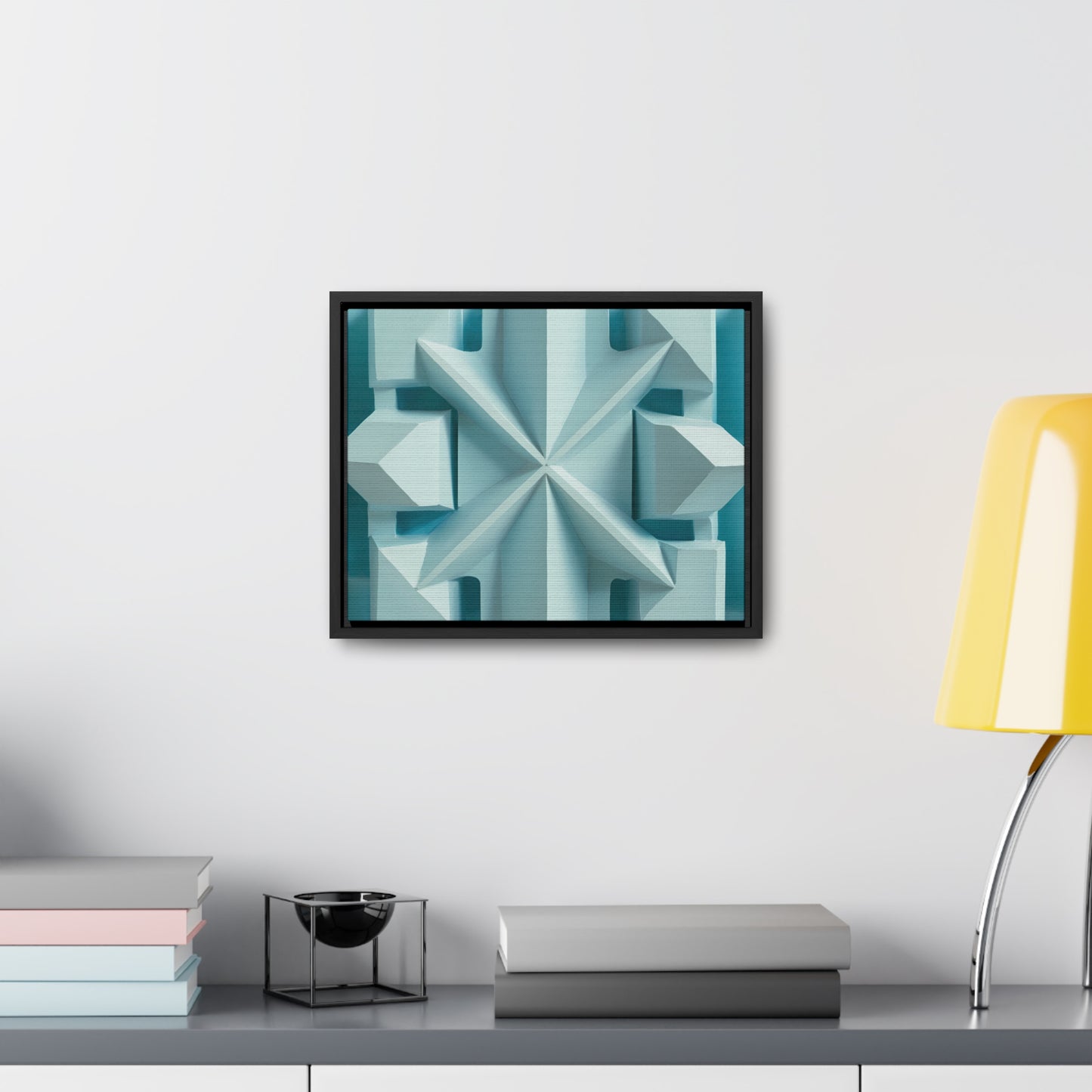 Fractal Symmetry in Ice - Gallery Canvas Wraps, Horizontal Frame