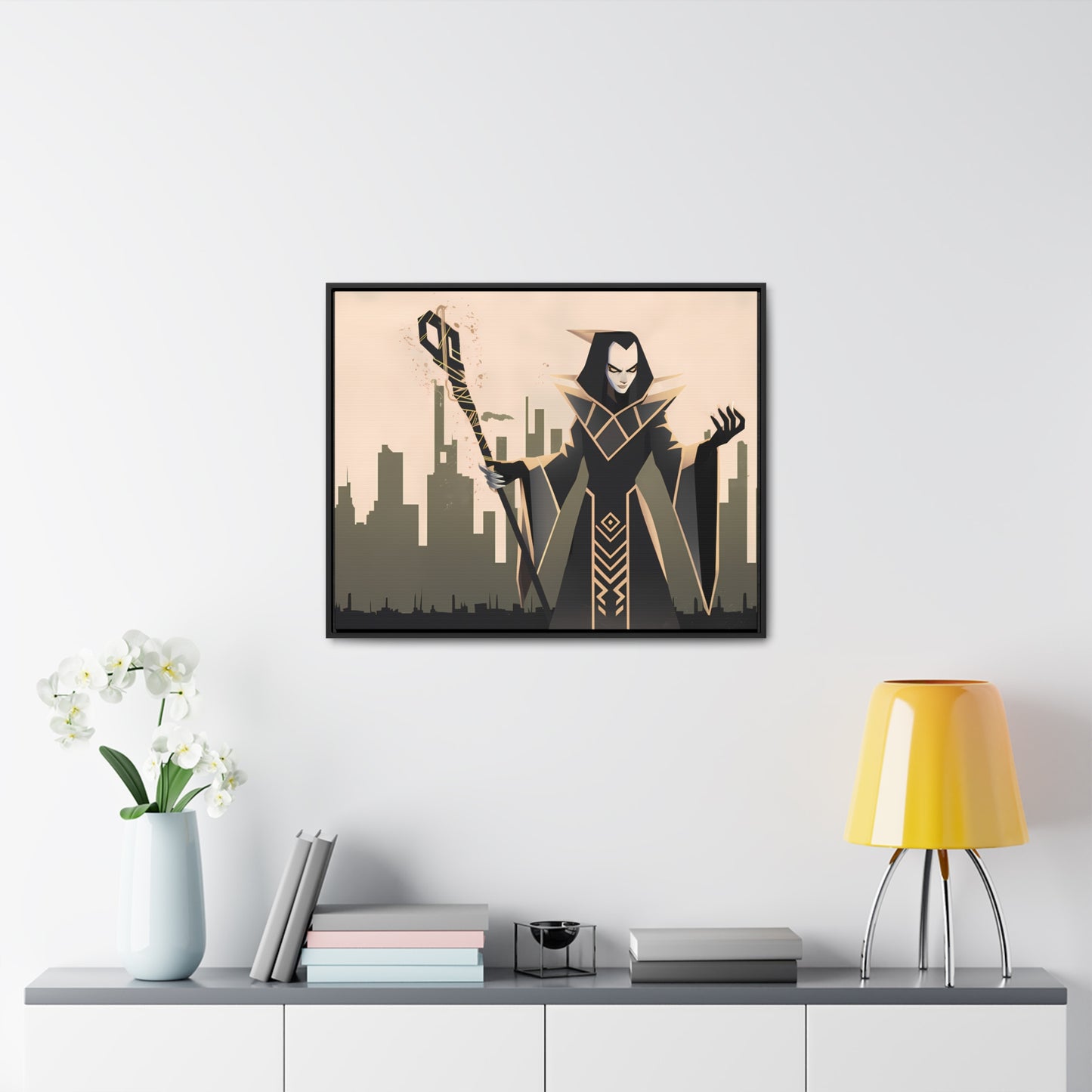 Shadow Sovereign of the Forsaken City - Gallery Canvas Wraps, Horizontal Frame