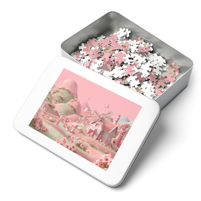 Whimsical Pastel Meadows - Jigsaw Puzzle (30, 110, 252, 500,1000-Piece)