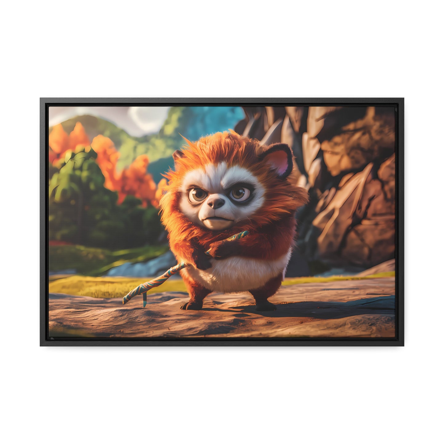 Guardian of the Enchanted Forest - Gallery Canvas Wraps, Horizontal Frame