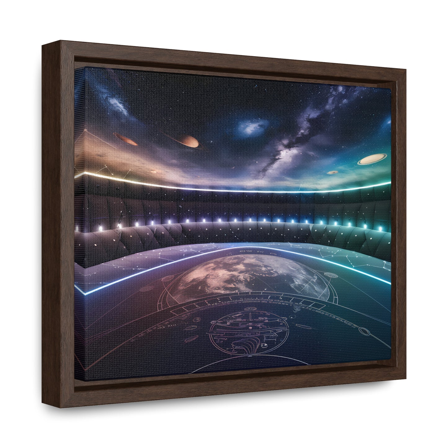 Stellar Observatory Nexus - Gallery Canvas Wraps, Horizontal Frame