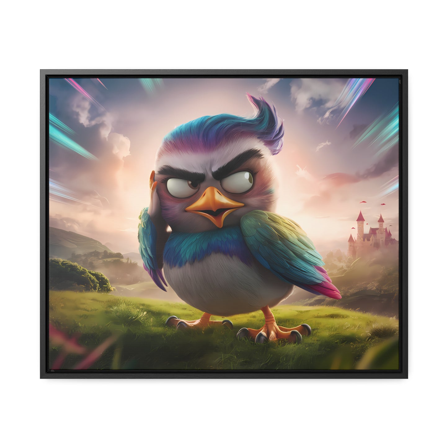 Feathered Fury: The Guardian of the Sky - Gallery Canvas Wraps, Horizontal Frame