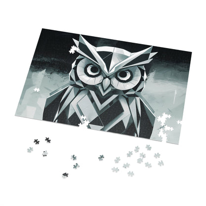 Geometric Owl in the Mist - Jigsaw Puzzle (30, 110, 252, 500,1000-Piece)