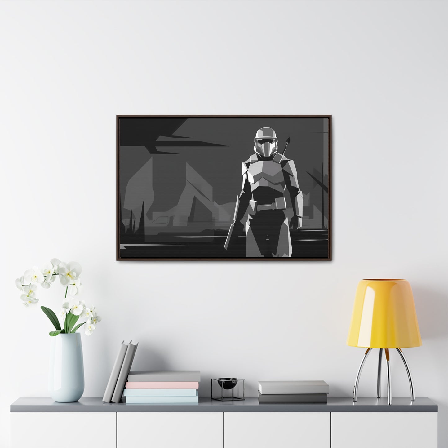 The Lone Protector - Gallery Canvas Wraps, Horizontal Frame