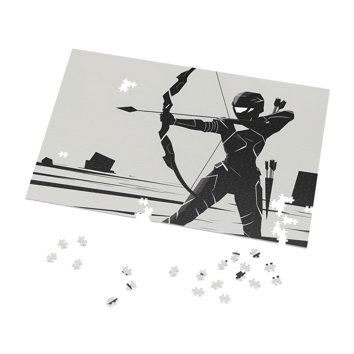 Archer in Shadow Armor - Jigsaw Puzzle (30, 110, 252, 500,1000-Piece)