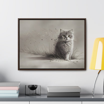 Whiskers in the Wind - Gallery Canvas Wraps, Horizontal Frame