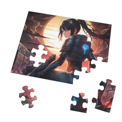 Shadow of the Cyber Dawn - Jigsaw Puzzle (30, 110, 252, 500,1000-Piece)