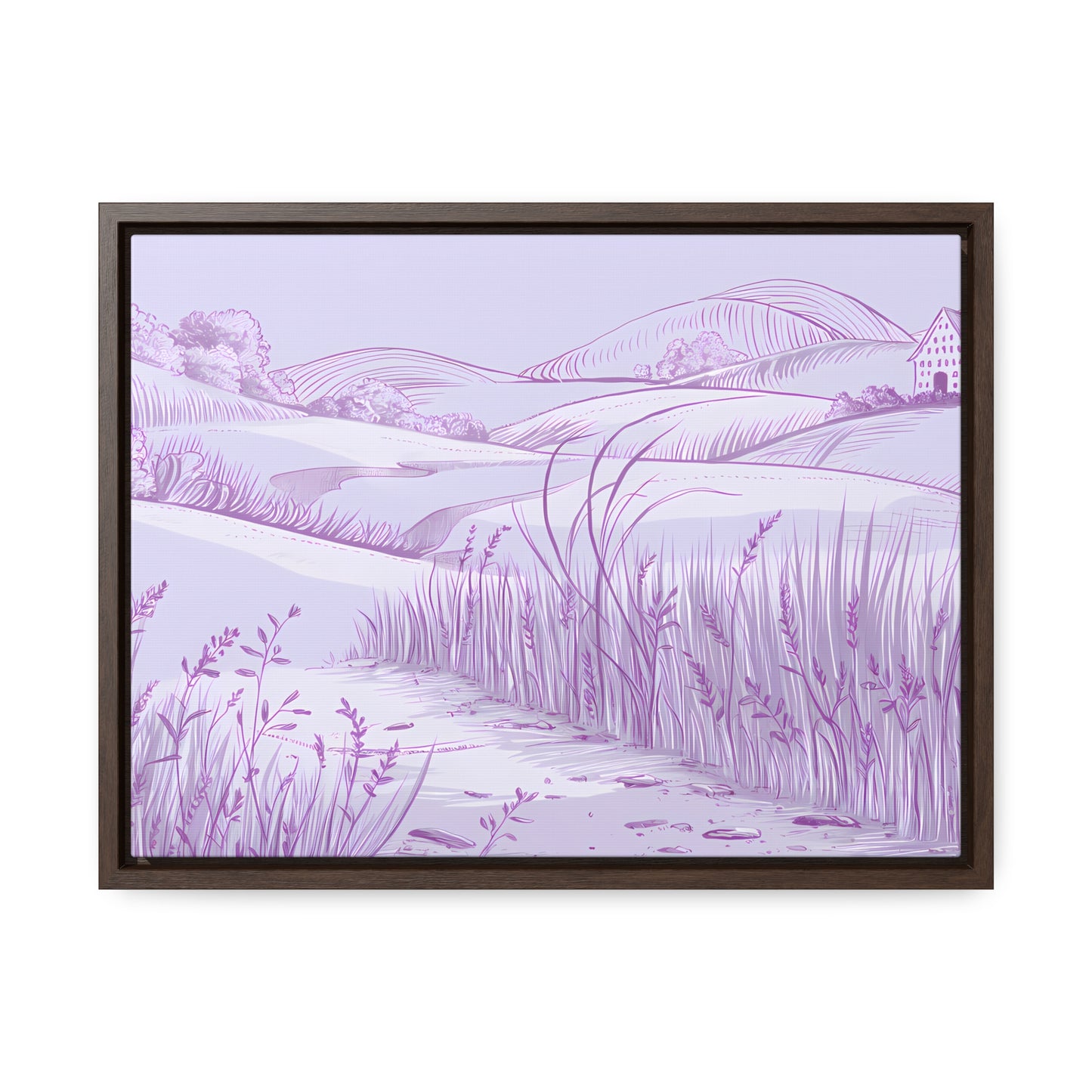 Whispers of the Lavender Hills - Gallery Canvas Wraps, Horizontal Frame