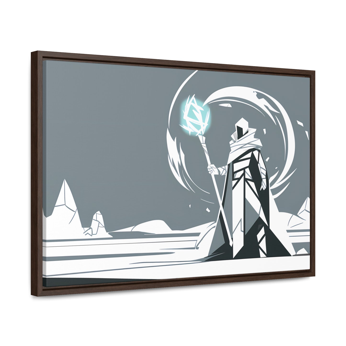 Mage of the Frozen Wastes - Gallery Canvas Wraps, Horizontal Frame