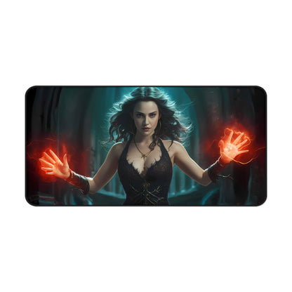 Sorceress of the Fiery Arcane - Desk Mat