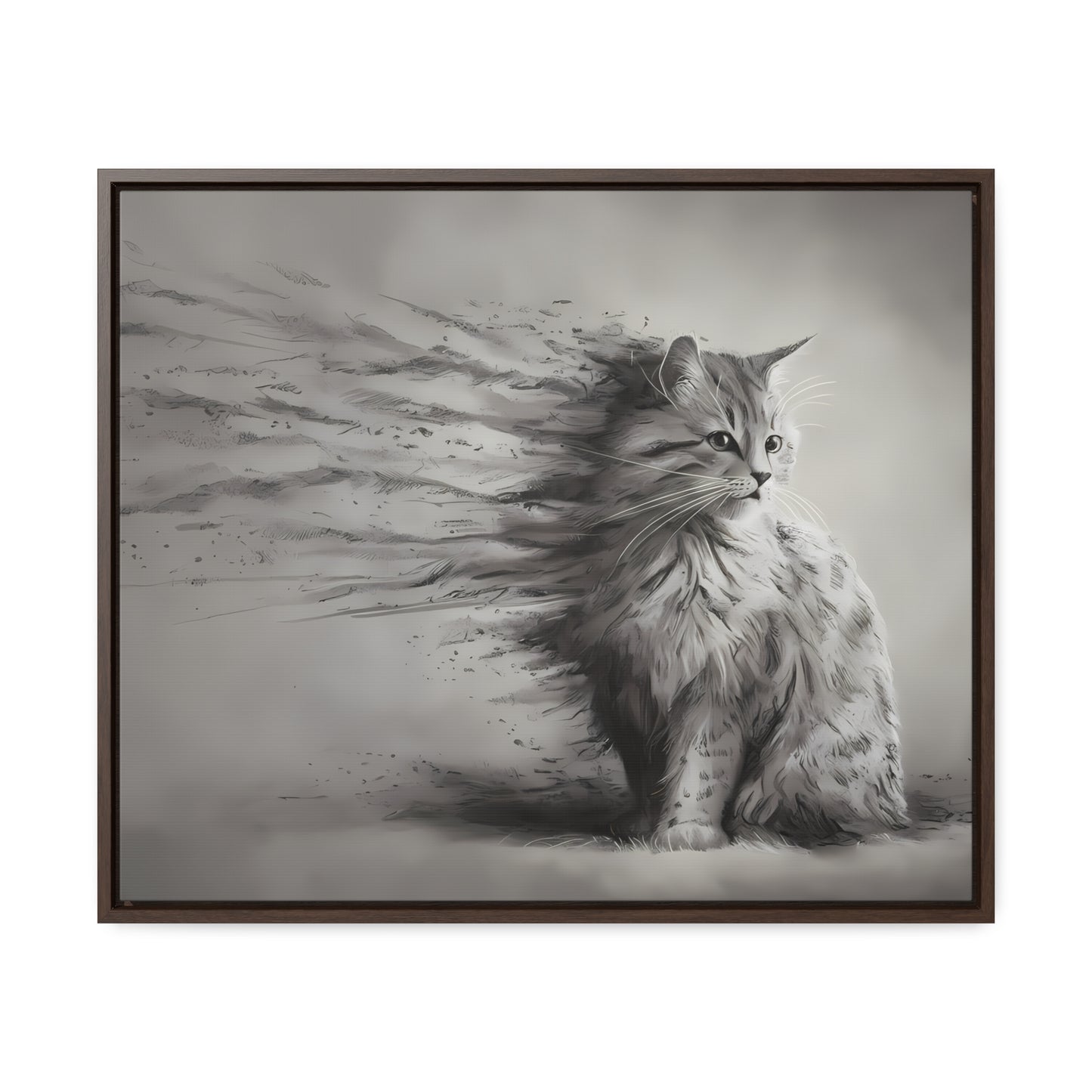 Ephemeral Whiskers - Gallery Canvas Wraps, Horizontal Frame