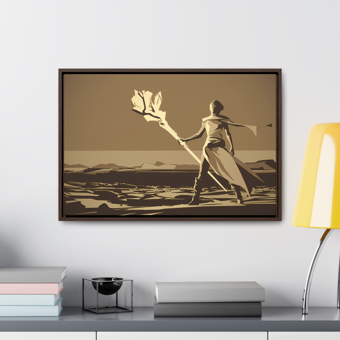 Wanderer of the Desolate Lands - Gallery Canvas Wraps, Horizontal Frame