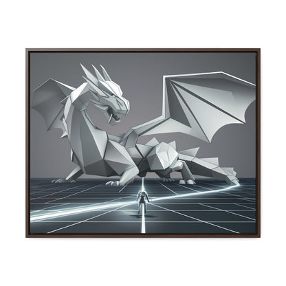 Confrontation in the Digital Realm - Gallery Canvas Wraps, Horizontal Frame