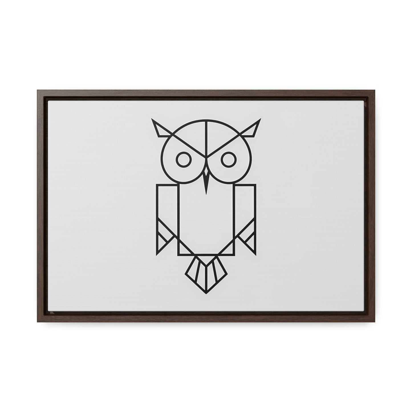 Geometric Owl - Gallery Canvas Wraps, Horizontal Frame