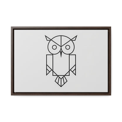 Geometric Owl - Gallery Canvas Wraps, Horizontal Frame