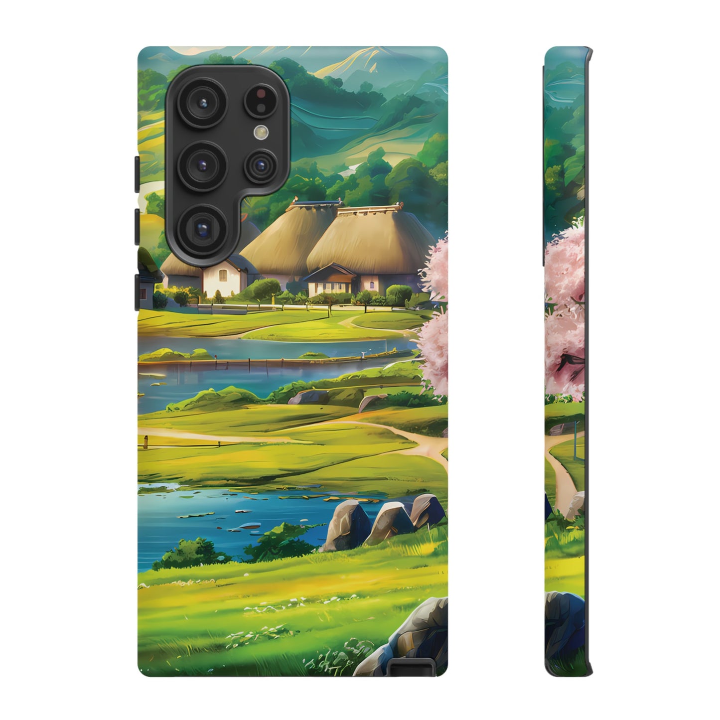 Idyllic Anime Village - Smartphone Tough Cases