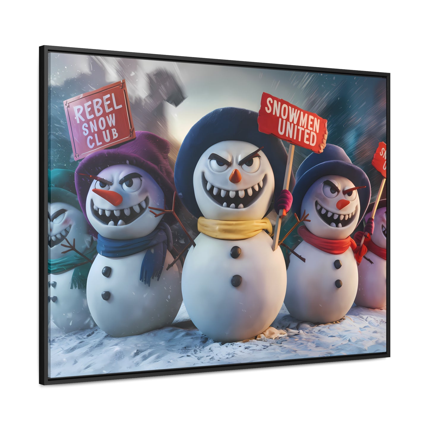 Frosty Revolt - Gallery Canvas Wraps, Horizontal Frame