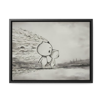 "Together Through the Storm" - Gallery Canvas Wraps, Horizontal Frame