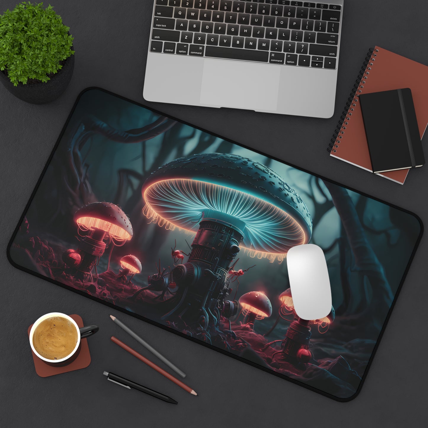 Steampunk Mushroom - Desk Mat