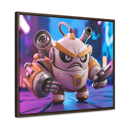 Battle-Ready Robo Warrior - Gallery Canvas Wraps, Horizontal Frame