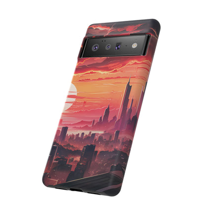 Anime City at Dawn - Smartphone Tough Cases