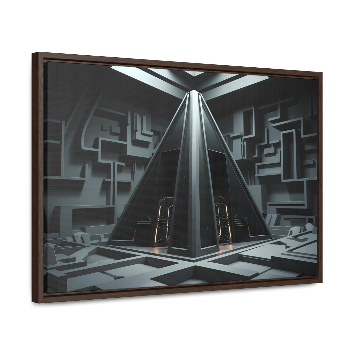 Sanctum of the Obsidian Pyramid - Gallery Canvas Wraps, Horizontal Frame