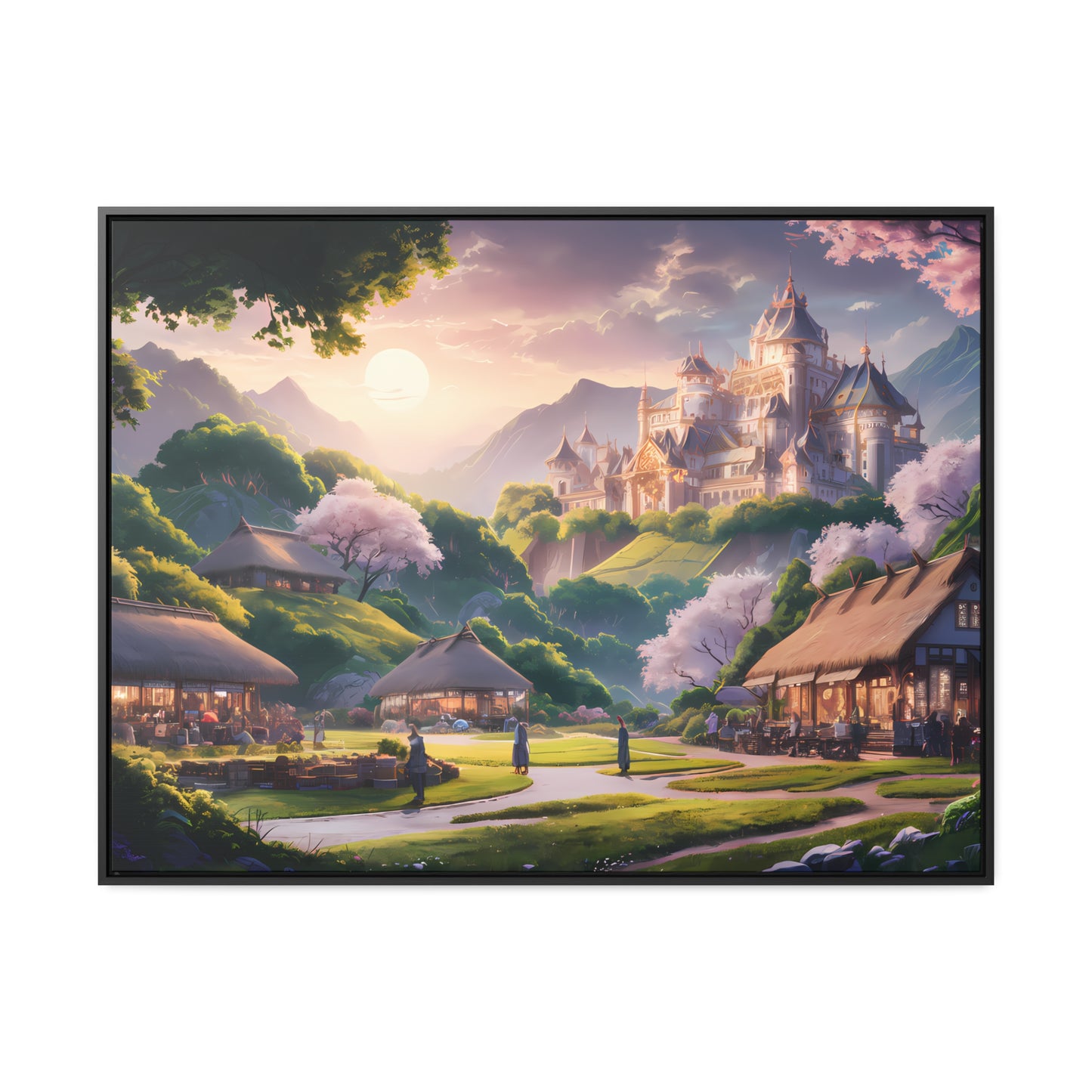 "Whispers of the Twilight Kingdom" - Gallery Canvas Wraps, Horizontal Frame