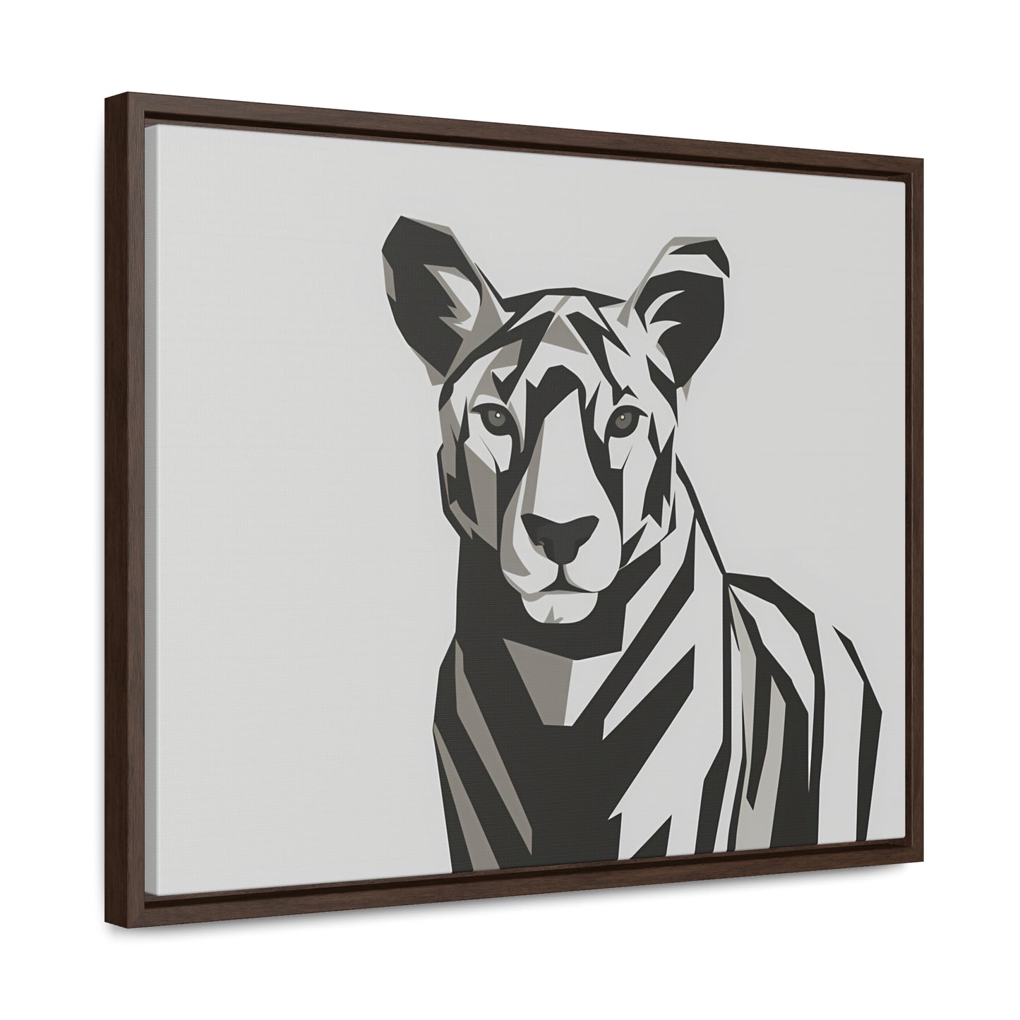 "Monochrome Majesty" - Gallery Canvas Wraps, Horizontal Frame