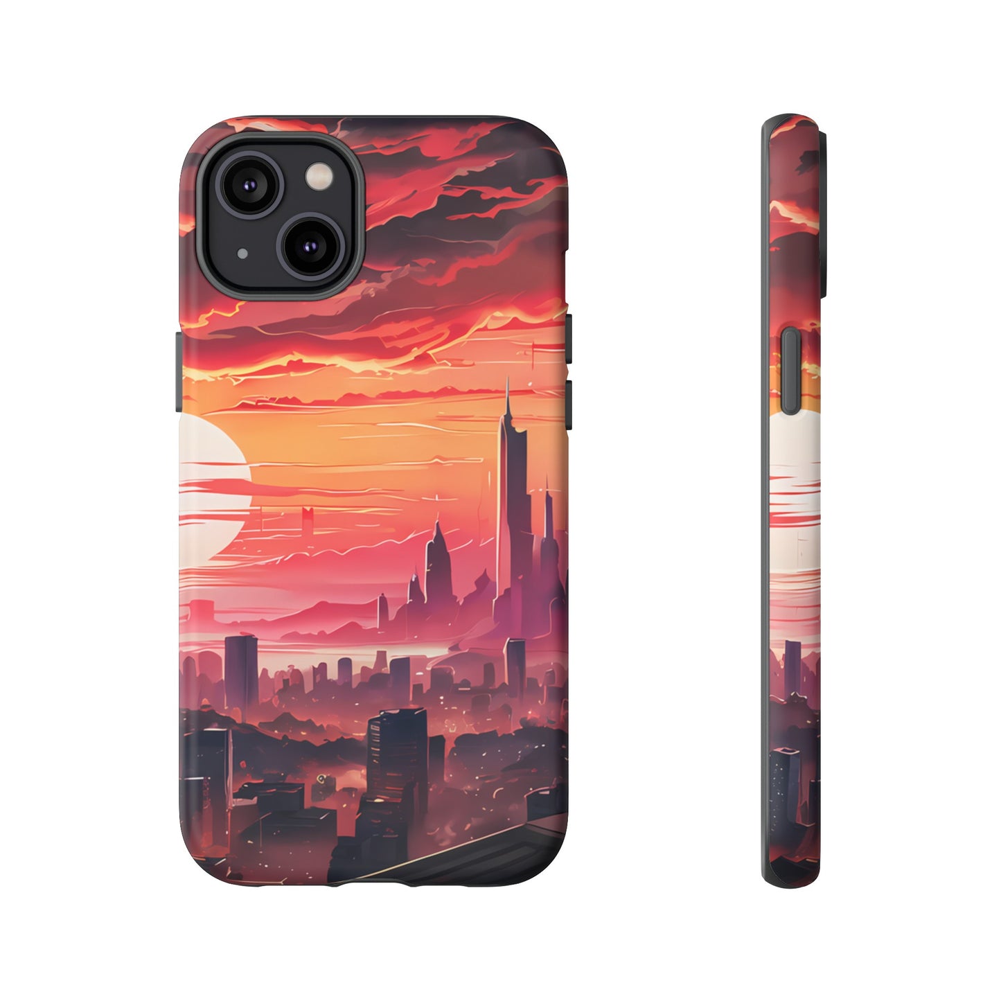 Anime City at Dawn - Smartphone Tough Cases