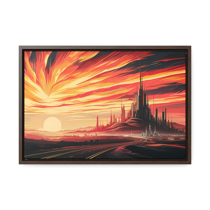 Twilight of the Metropolis - Gallery Canvas Wraps, Horizontal Frame