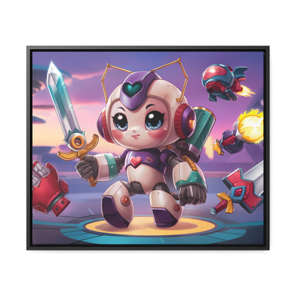 Battle Bot Hero - Gallery Canvas Wraps, Horizontal Frame