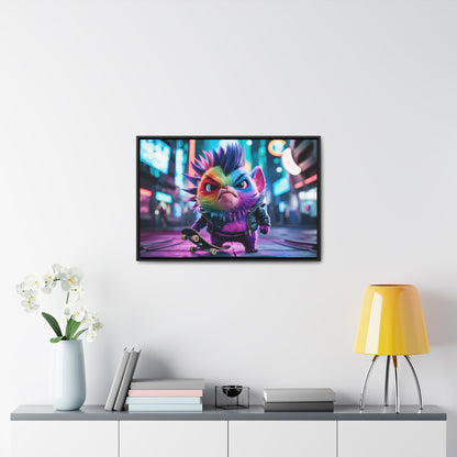 Skateboarding Punk - Gallery Canvas Wraps, Horizontal Frame