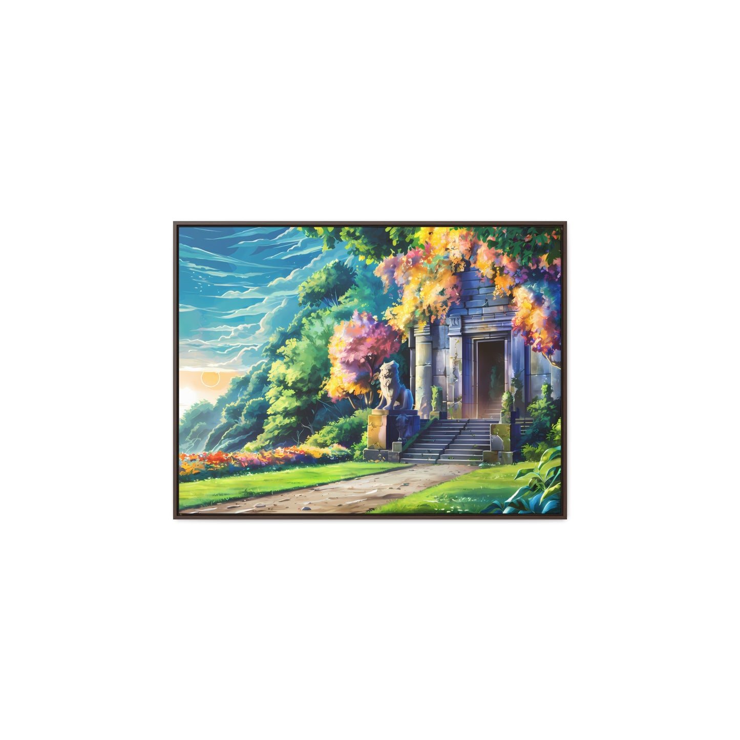 Sanctuary of the Forgotten Dawn - Gallery Canvas Wraps, Horizontal Frame