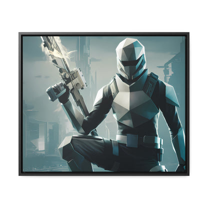 Guardian of the Futuristic Citadel - Gallery Canvas Wraps, Horizontal Frame