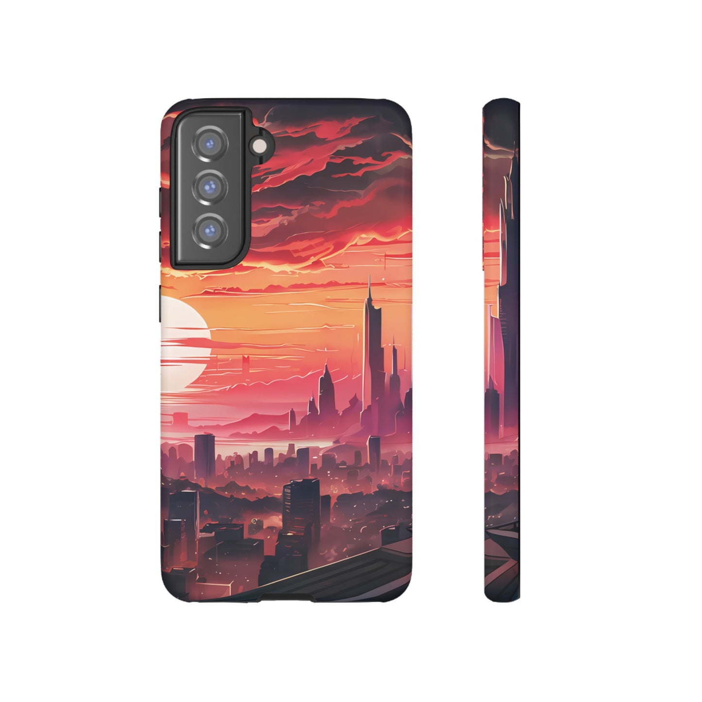 Anime City at Dawn - Smartphone Tough Cases