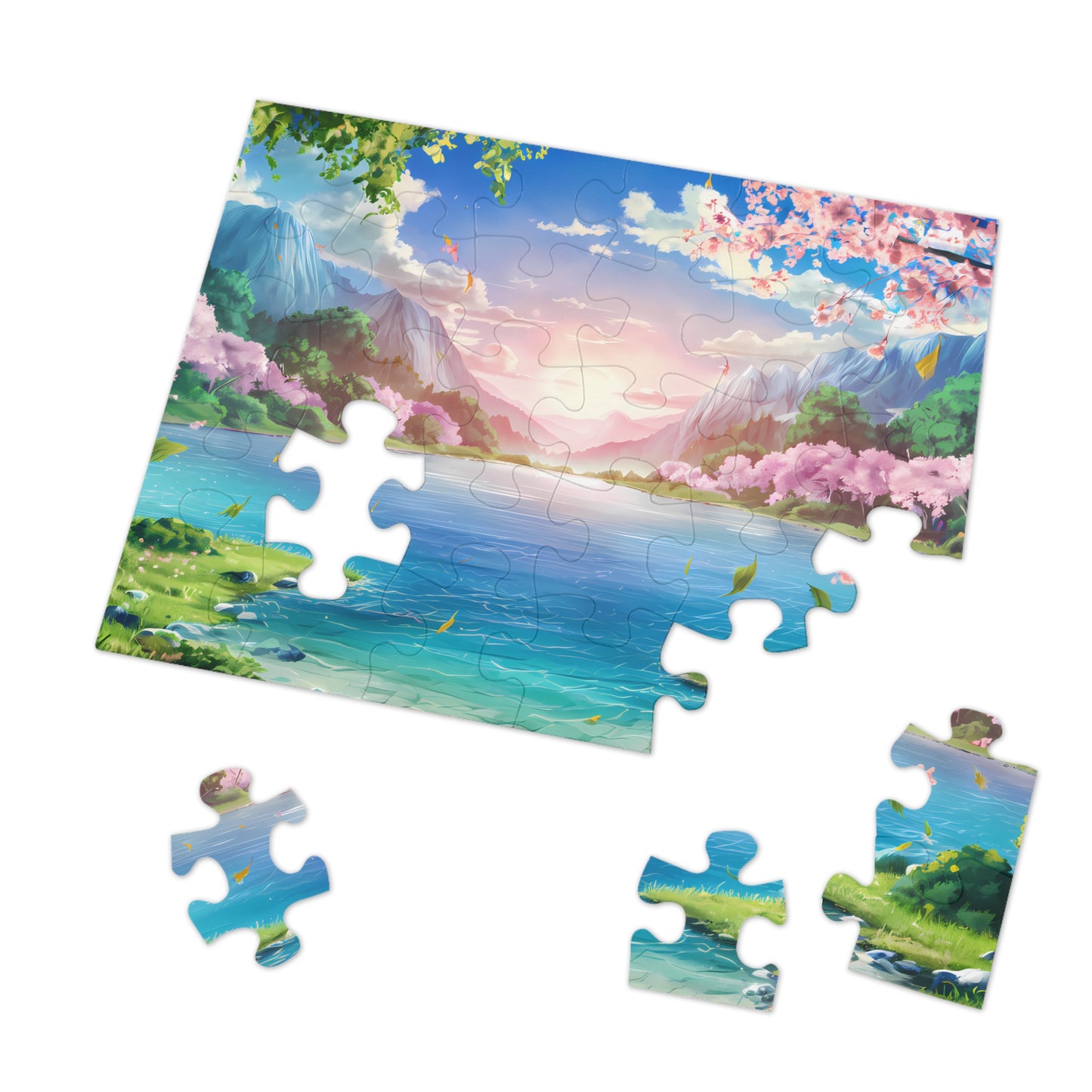 Serenity in Bloom - Jigsaw Puzzle (30, 110, 252, 500,1000-Piece)