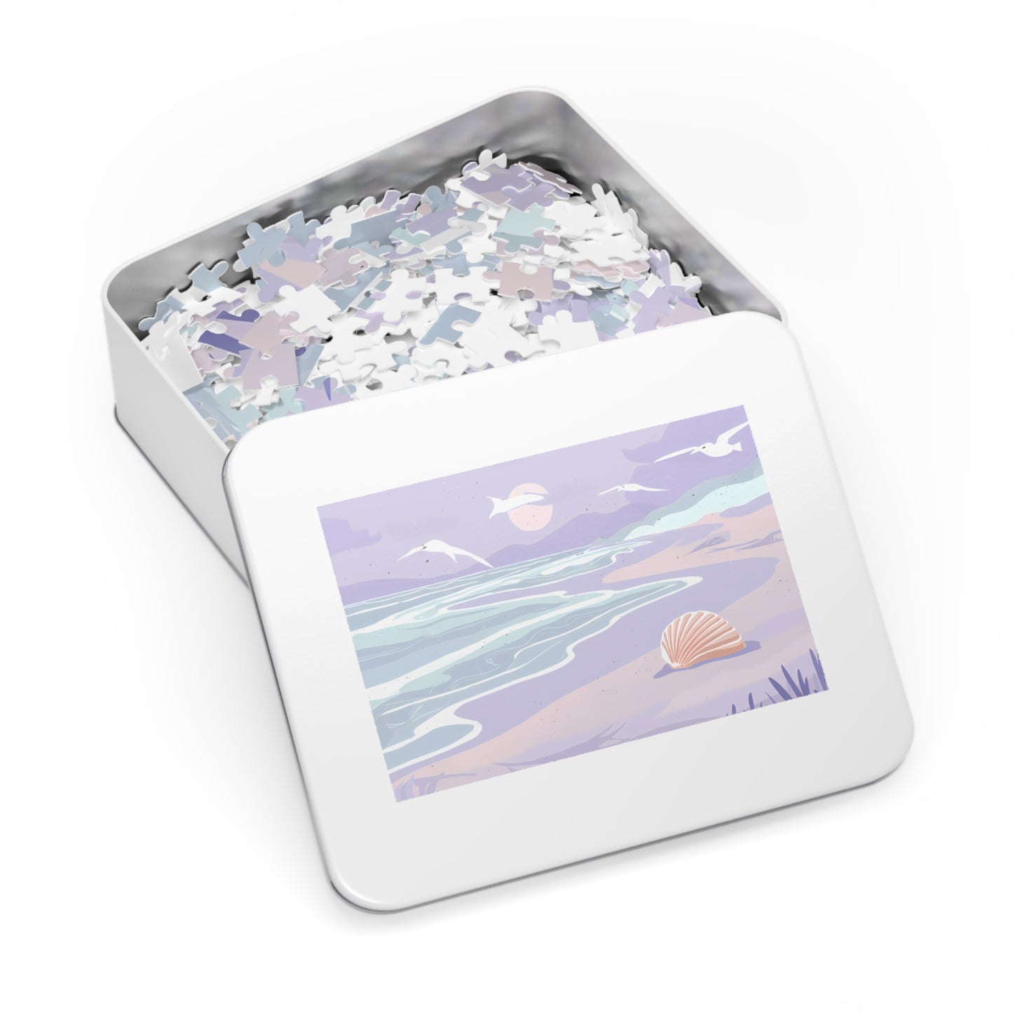 Serene Shoreline at Dusk - Jigsaw Puzzle (30, 110, 252, 500,1000-Piece)